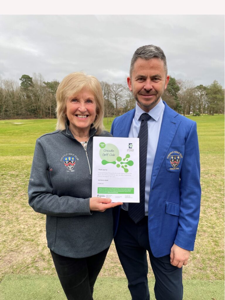 Captain's Charity Donation Cheadle Golf